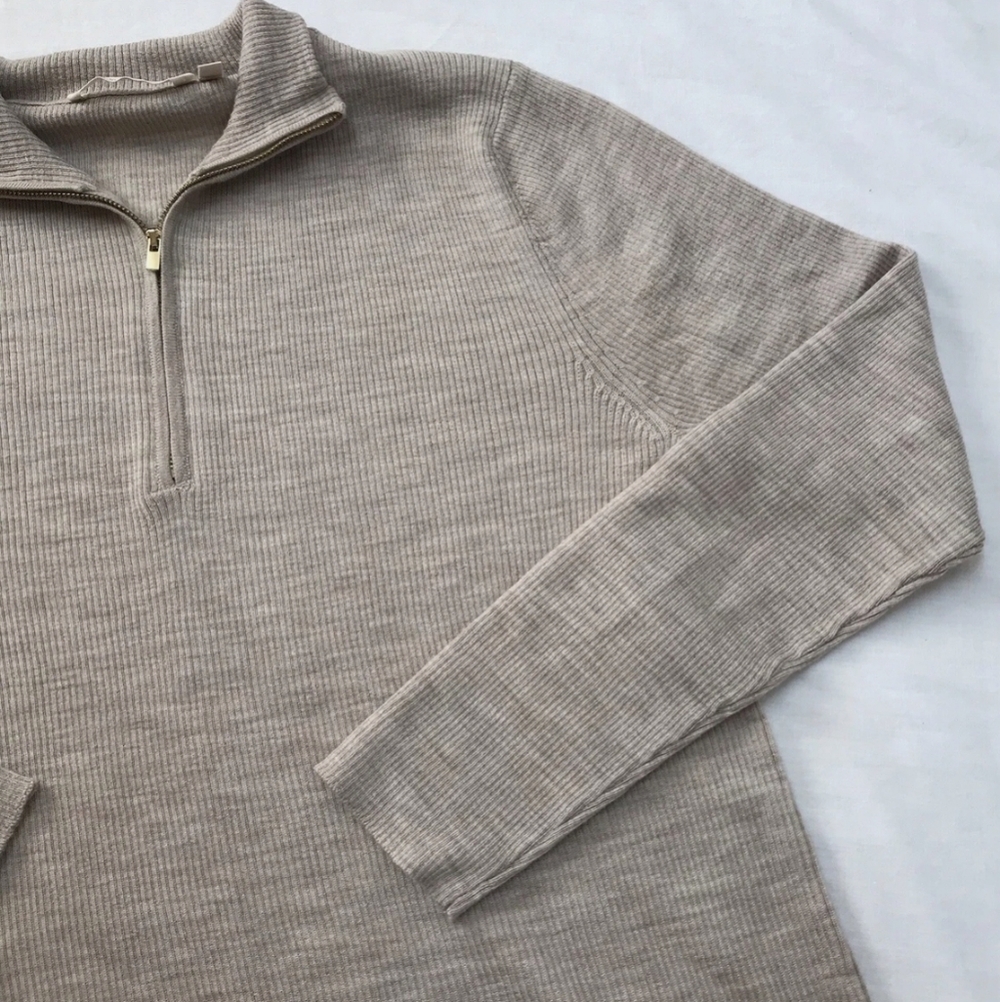 Soft Surroundings Turtleneck Pullover Quarter Zip… - image 2